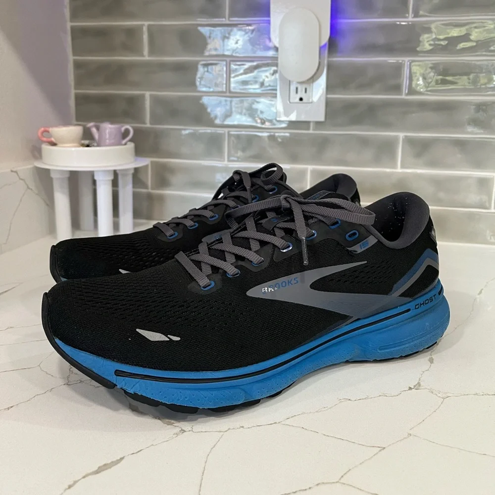 Brooks Ghost 15 Running Shoes. Men’s Size 11.5 Color Black - Picture 2 of 10
